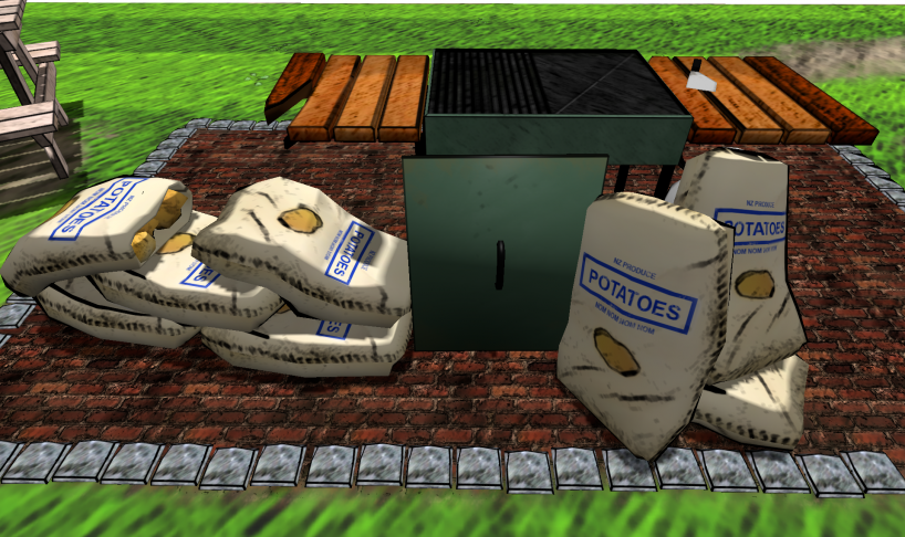 3D environment - in-game screenshot, Backyard Resistance